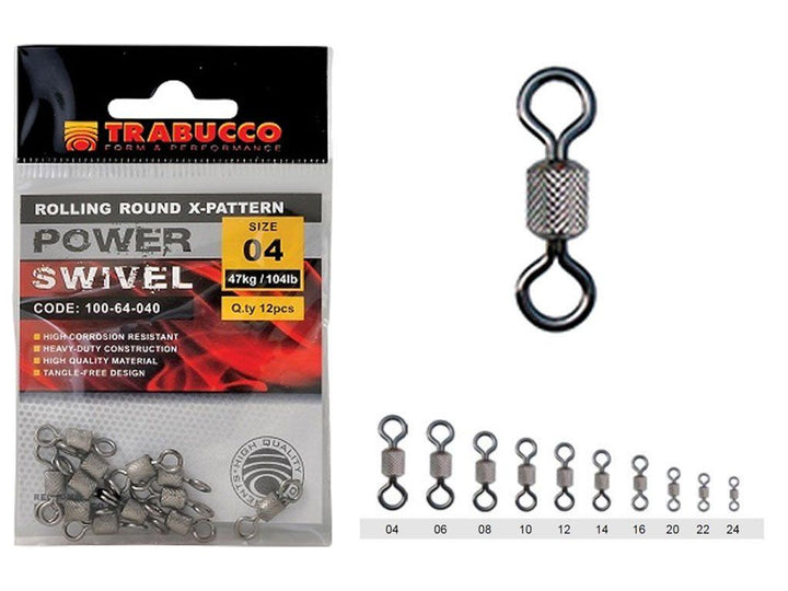 ROLLING ROUND X-PATTERN TRABUCCO SWIVEL