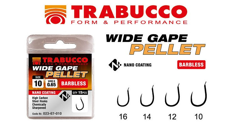 Wide Gape Pellet Barbless