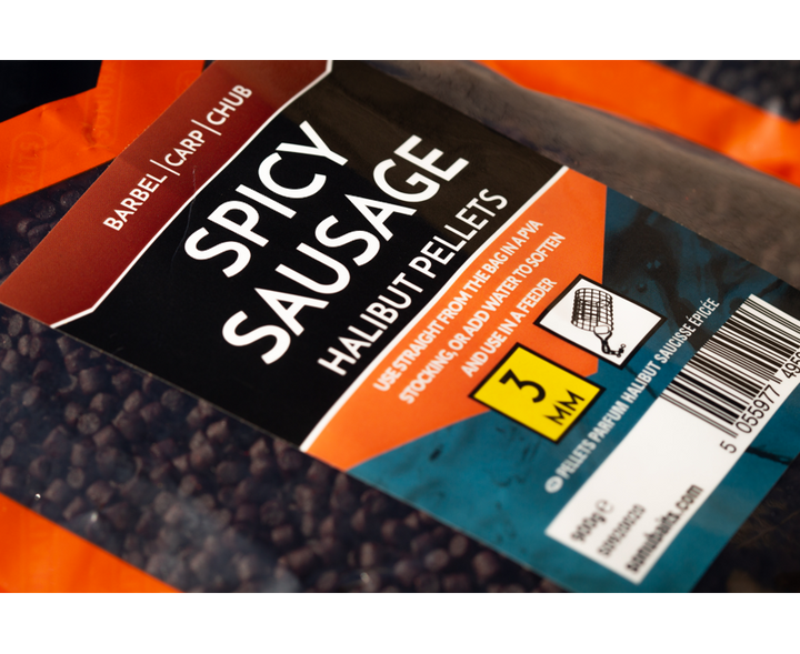 Spicy Sausage Halibut Pellets