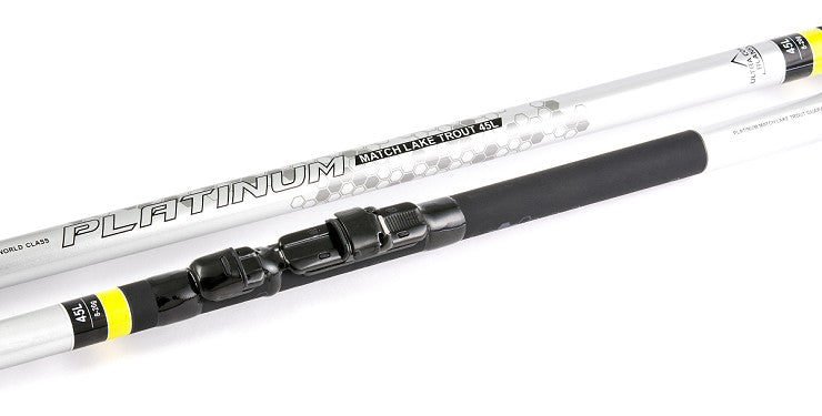 Canna à Truite De Lac Trabucco PLATINUM MATCH - Longueur 4.50 M - Portée 10-20 G - Parfaite Pour La Pêche Au Lancer