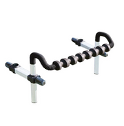 POLE SUPPORT KIT 7 NOTCHES D36 + CONNECTION ARMS 160 mm